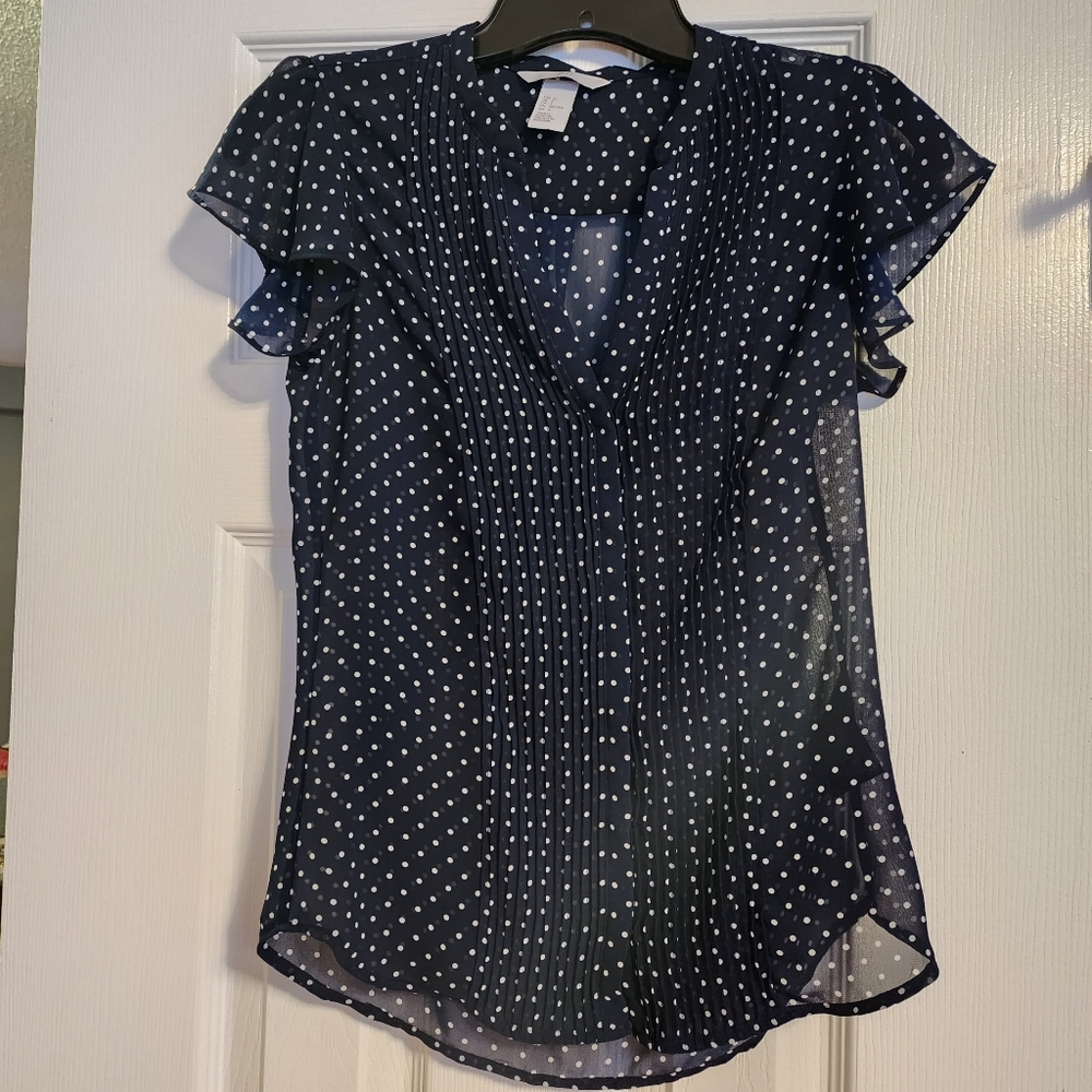 H & M polka dot blouse